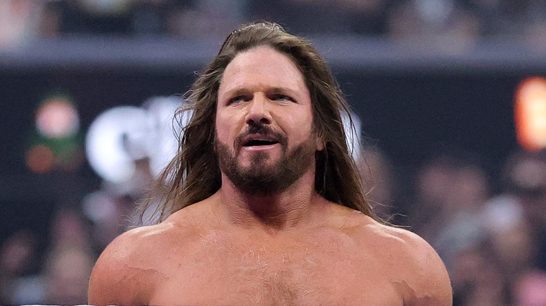 AJ Styles looking rather confident