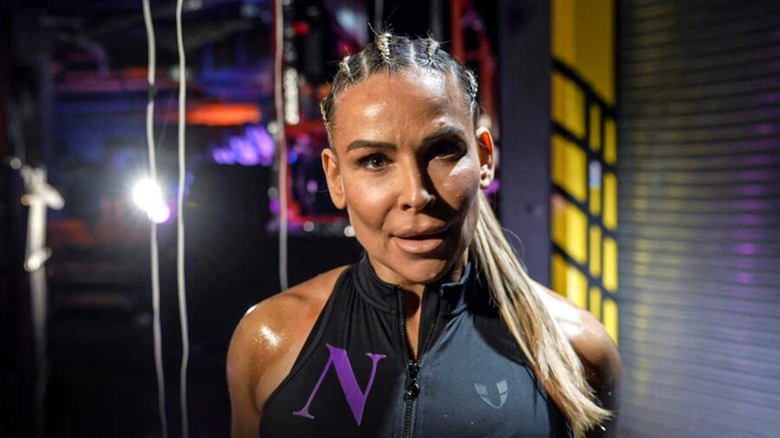 Natalya looking into the camera