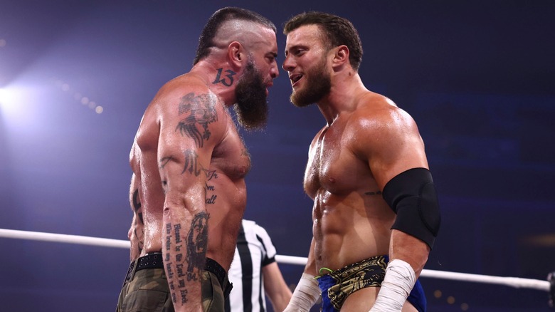 Mark Briscoe and MJF face-to-face on 
