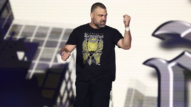 Eddie Kingston on his way to the ring