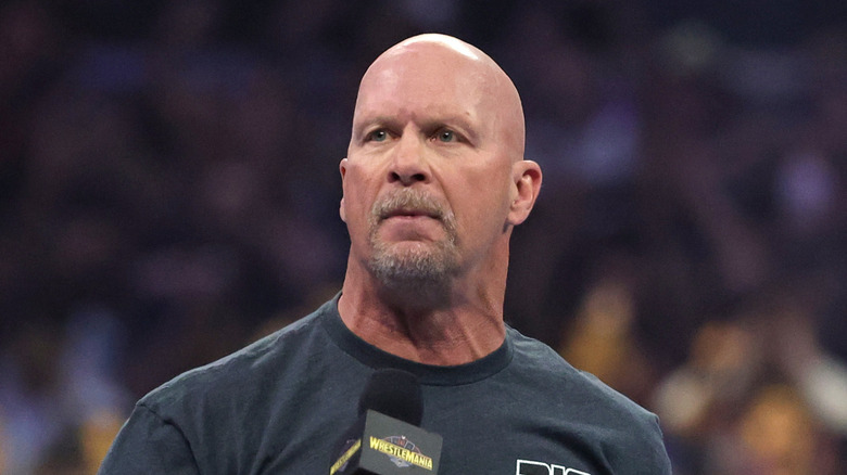Steve Austin hearing about Shark Boy