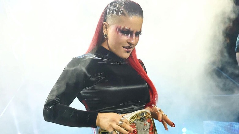 Zaria makes her first entrance as North American Champion