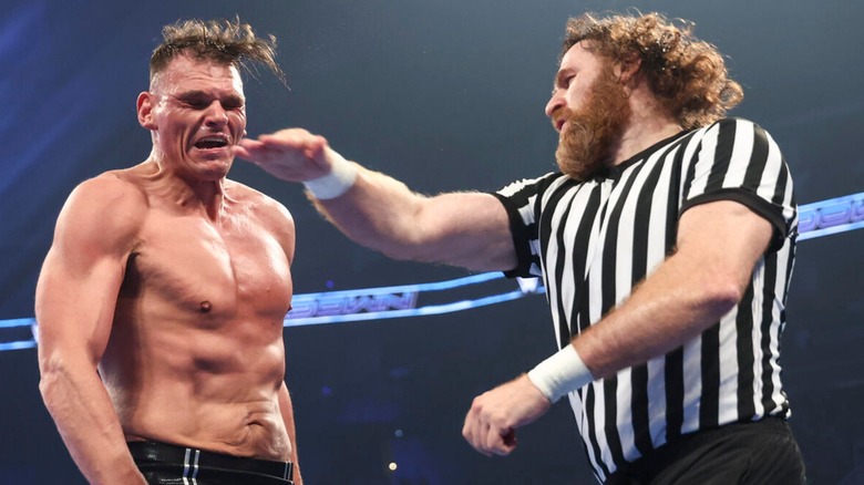 Sami Zayn slaps GUNTHER on 