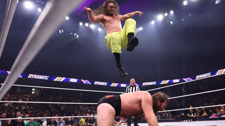 Jack Perry stomping Mark Davis