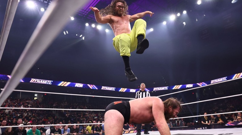 Jack Perry stomping Mark Davis