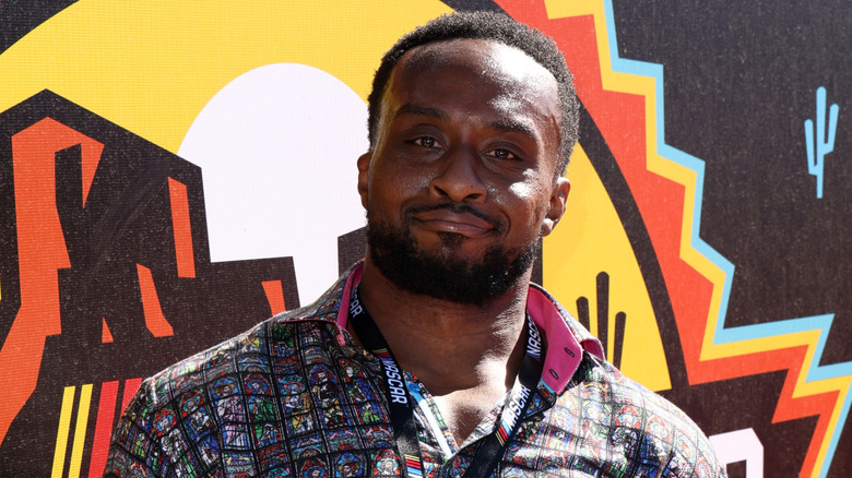 WWE Superstar, Big E poses for photos on the red carpet prior to the NASCAR Cup Series Championship at Phoenix Raceway on November 06, 2022 in Avondale, Arizona.