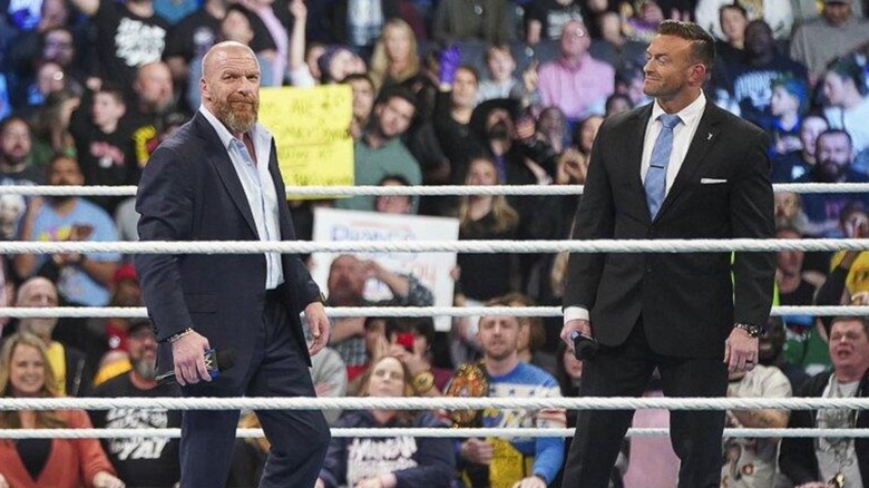 Triple H and Nick Aldis on WWE SmackDown