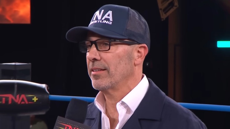 Carlos Silva cutting a promo