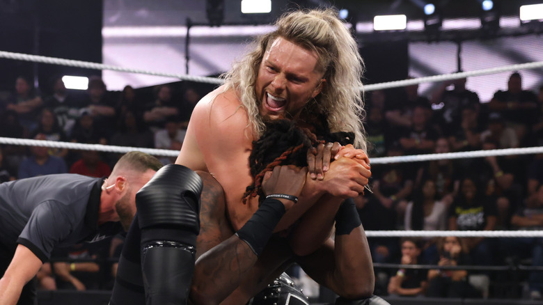 Lexis King in action against JeVon Evans on "WWE NXT"