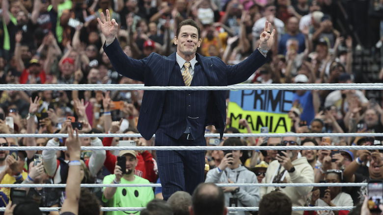 John Cena poses for his fans