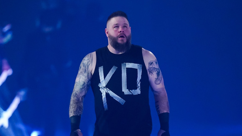 Kevin Owens wearing a black tank top