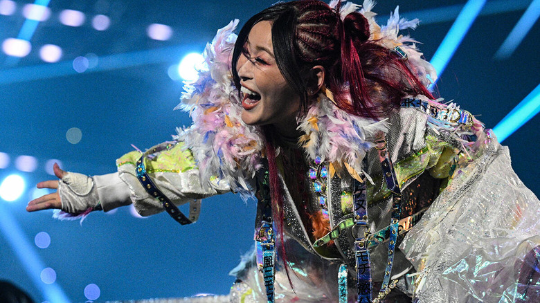IYO SKY makes her entrance on "WWE Raw"