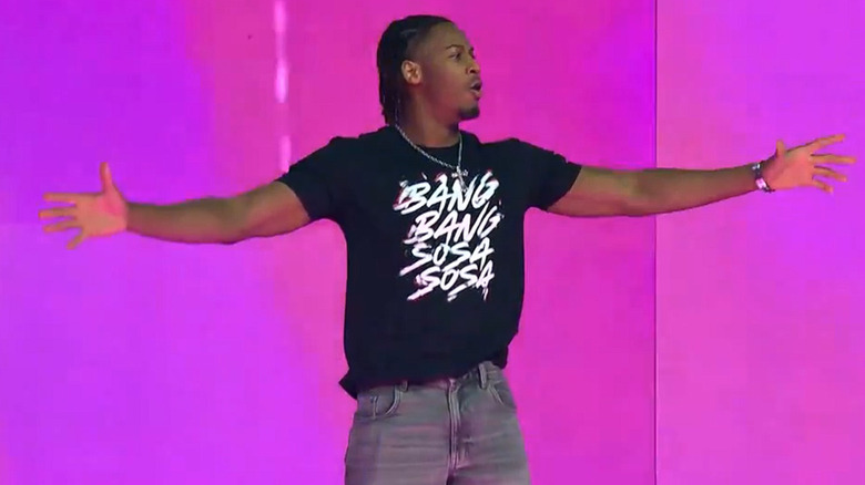 Ricky Sosa wearing a black t-shirt