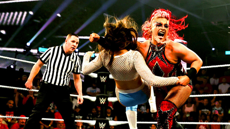 Zaria delivers a lariat