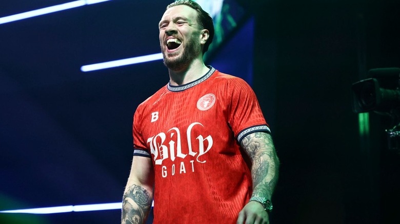 Will Ospreay smiling on "AEW Dynamite"