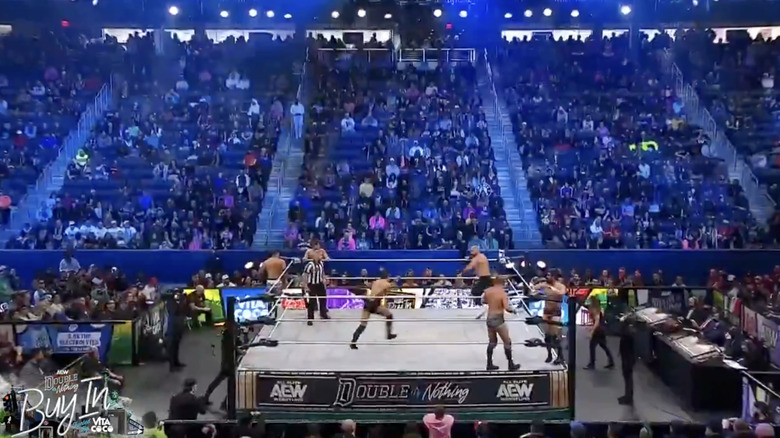 All six men in the ring