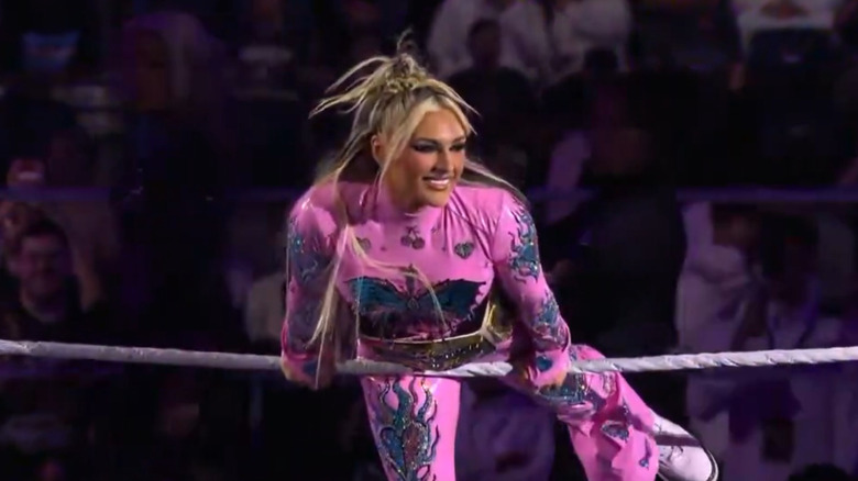 Tiffany Stratton makes her entrance
