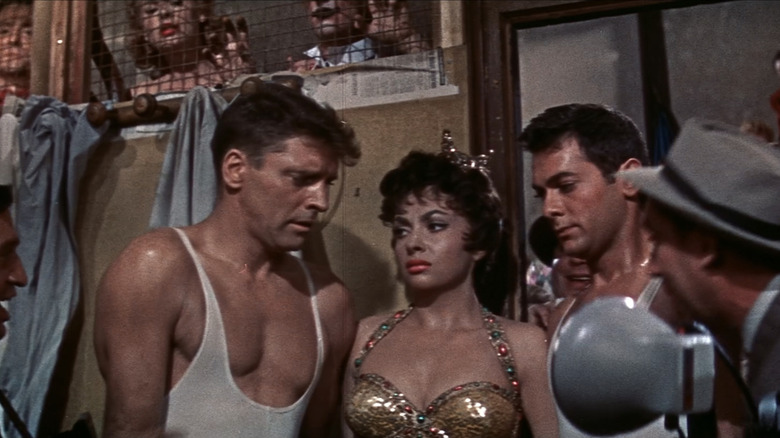 Burt Lancaster, Gina Lollobrigida, and Tony Curtis in Trapeze (1956)