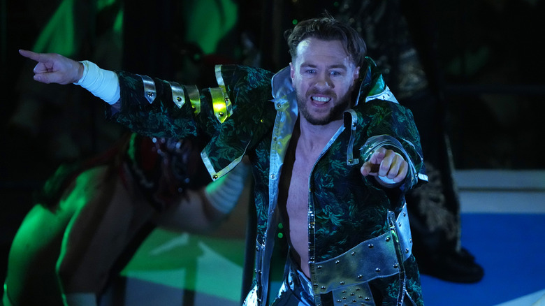 Will Ospreay makes an entrance